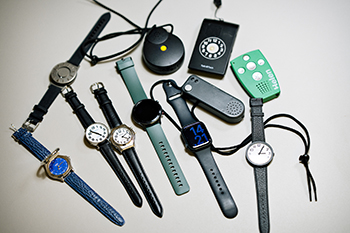 Forskellige typer ure og alarmer